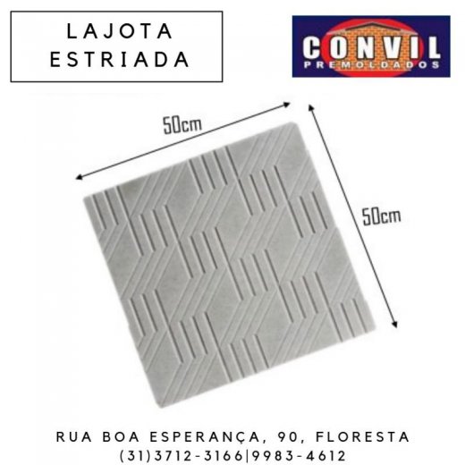 Lajota Estriada 50x50